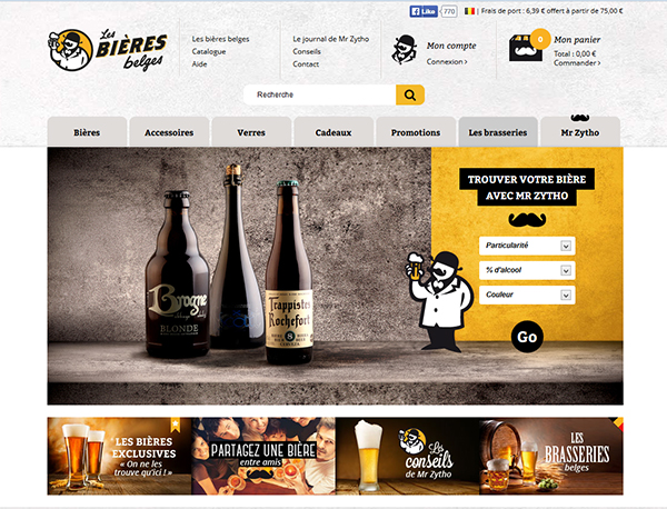 Site e-commerce - Les bières Belges