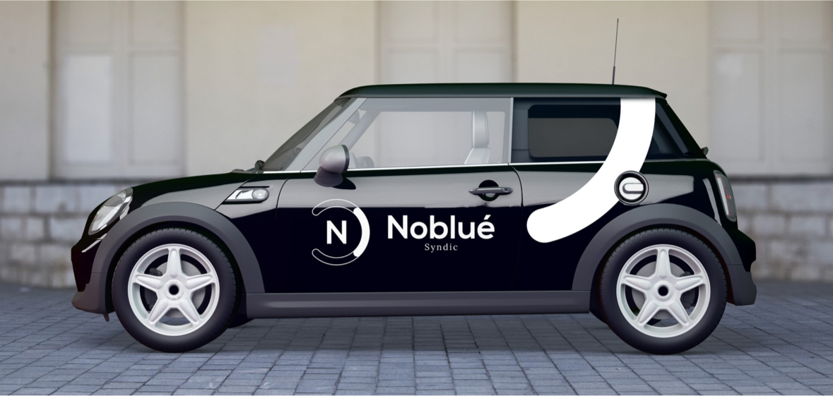 Noblue lettrage voiture