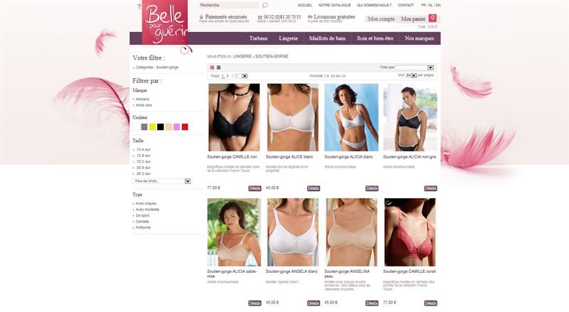 Belle pour guérir - Site internet