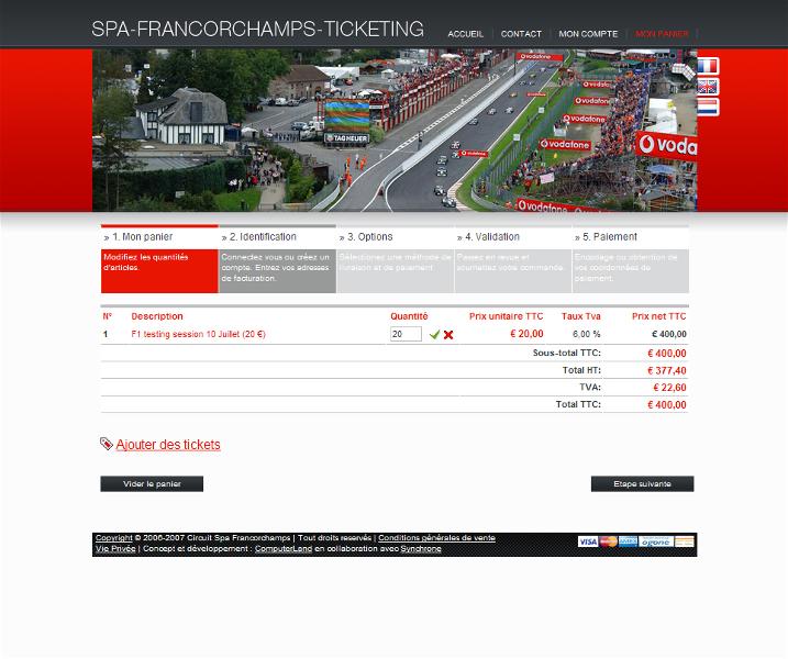 Spa Francorchamps Ticketing