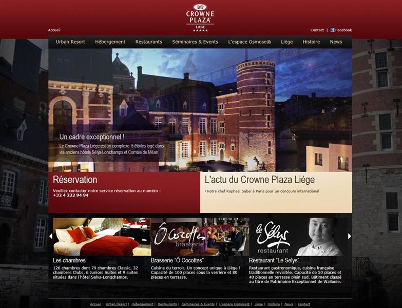 Crowne Plaza Liège - Site internet