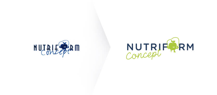 Logo nutriform concept