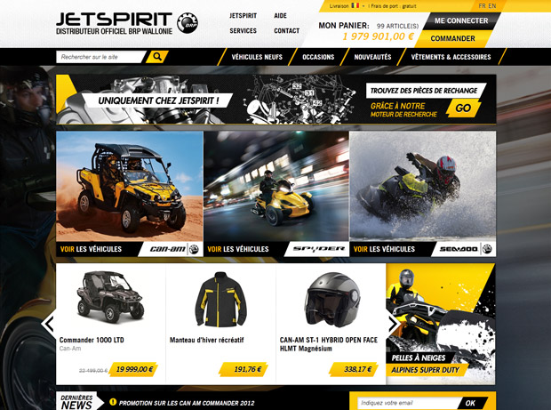 site e-commerce Jetspirit